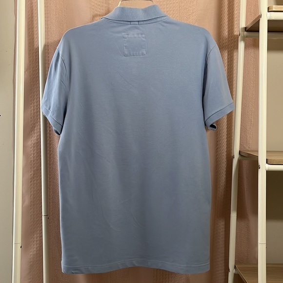 Hollister Stretch Blue Short Sleeve Polo Shirt Men’s Size M Preppy Y2K Casual - Picture 2 of 6